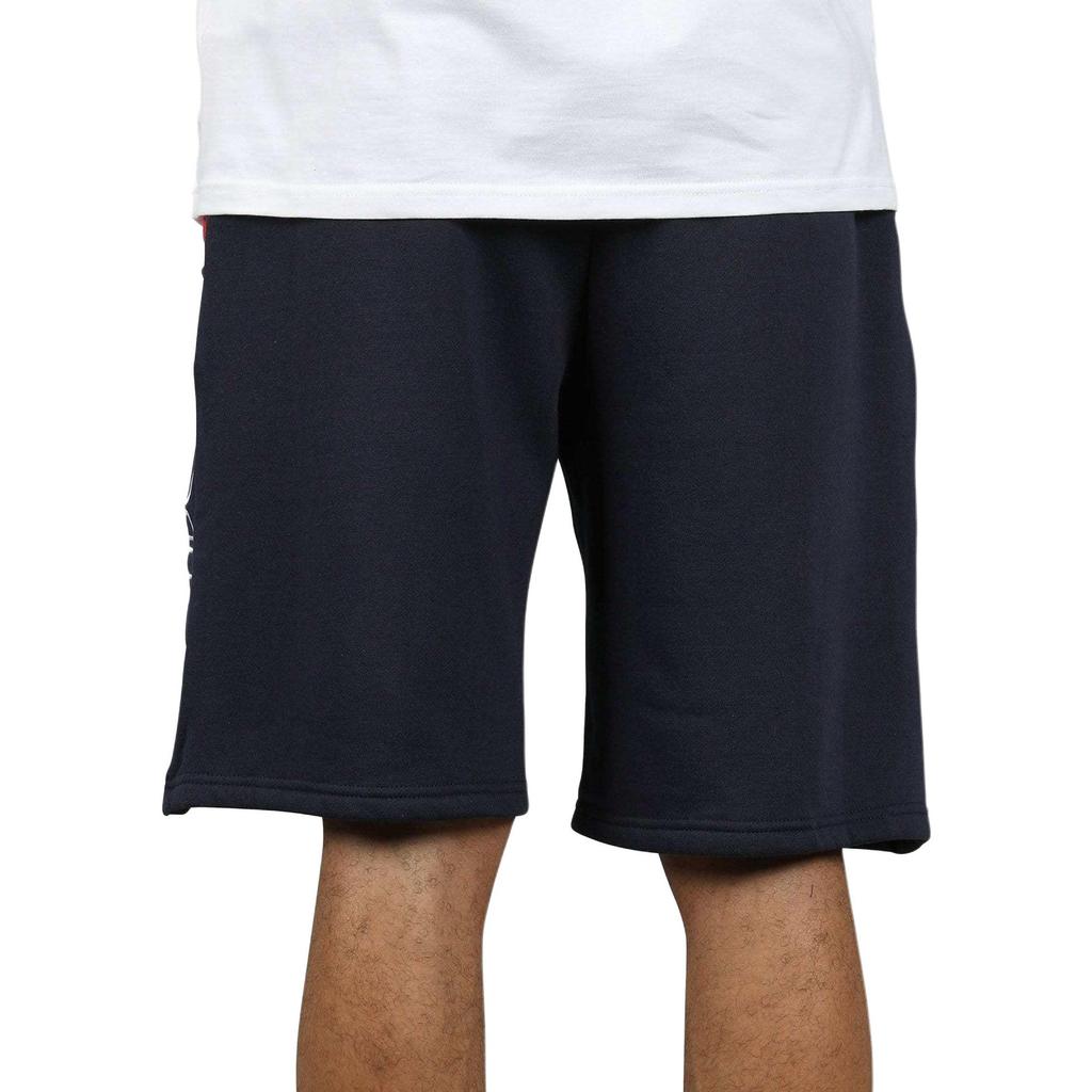 Fila Logo Print Zipper Fly Straight Loose Casual Shorts Men Shorts Navy-Blue LM911377-410