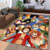 Anime Style Carpet with Colorful Characters and Tropical Theme Suitable for Use As an Anti-slip for Living Room Bedroom Sofas