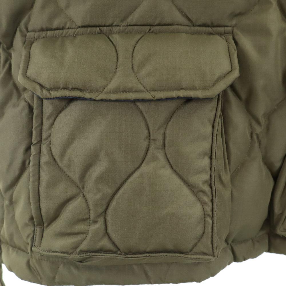TAION Quilting Down Jacket XS Khaki Pullover Men's Used