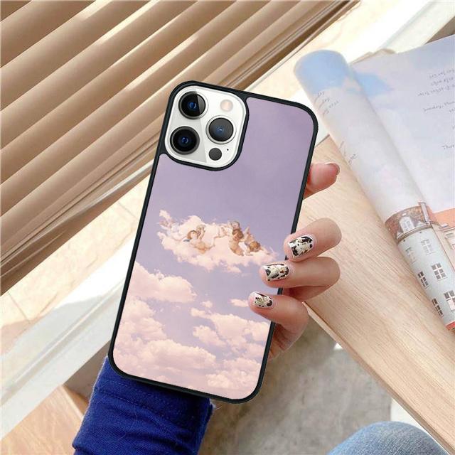 Anges Esthétique Esthétique Coque Coquille Pour iPhone 17 Air 15 16 14 13 12 Pro Max 11 Pro Max Plus Housse de Téléphone