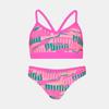 2pc Swimsuit Fluo Pink Combo Briefs Bralette Child