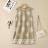 ZANZEA Women Casual Round Neck Sleeveless Print Tank Dress