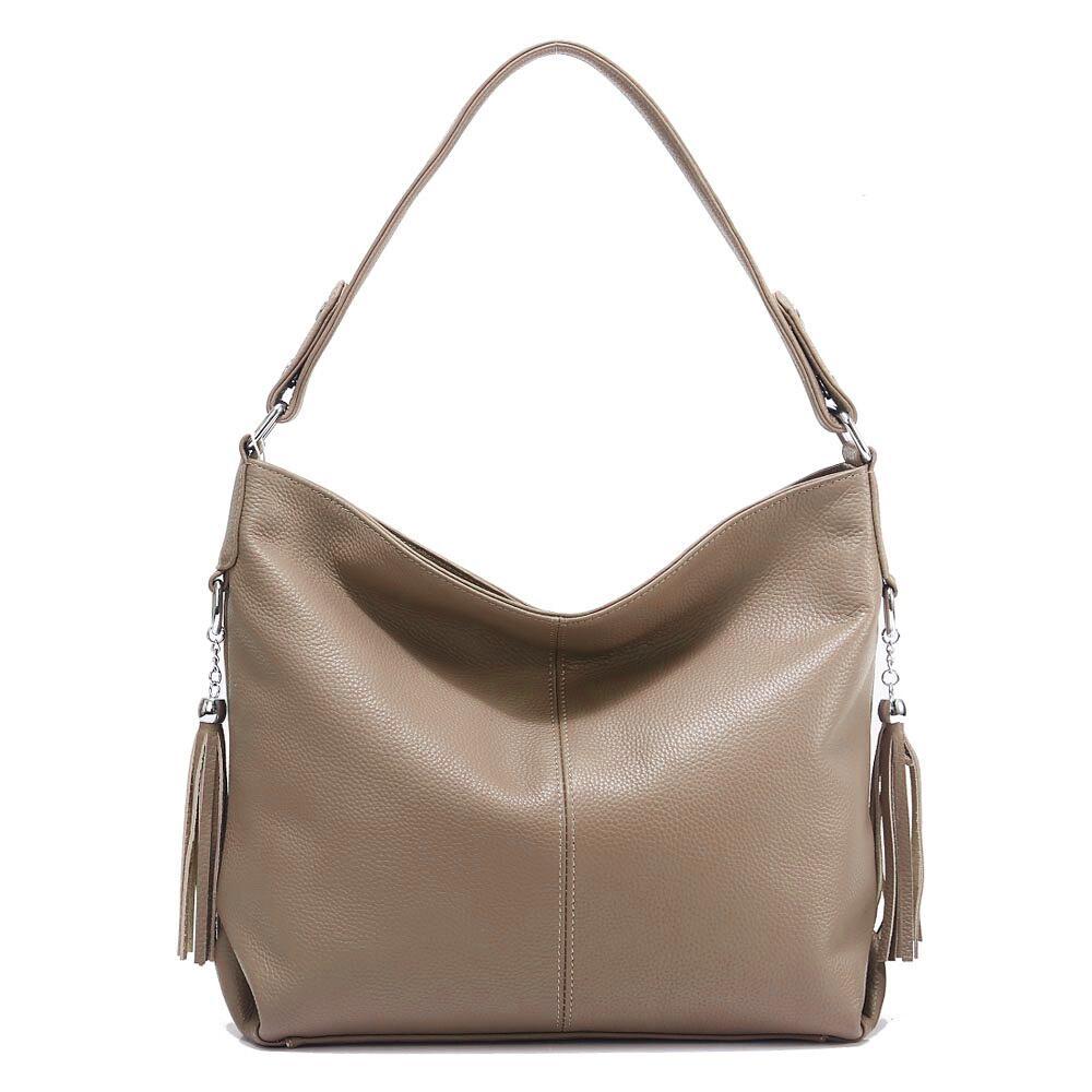 Zency Nuova Moda Morbida Vera Pelle Nappa Borsa a Mano Donna Elegante Borsa Hobo a Spalla da Donna Borsa a Tracolla Messenger