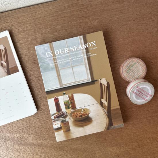 Biscuit Studio Season Note - Grid (9type), a Popular Phrase In Korea