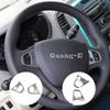 Car Body Styling Inner Detector Stick Steering Wheel ABS Chrome Interior Kit Trim Frame For Renault Captur 2015 2016 2017 2018