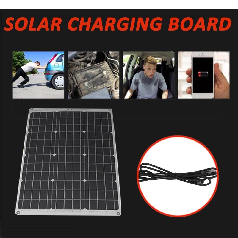 70W Dual 5V USB Solarpanel Effiziente Batterieaufladung für Wohnmobil Auto Boot Outdoor