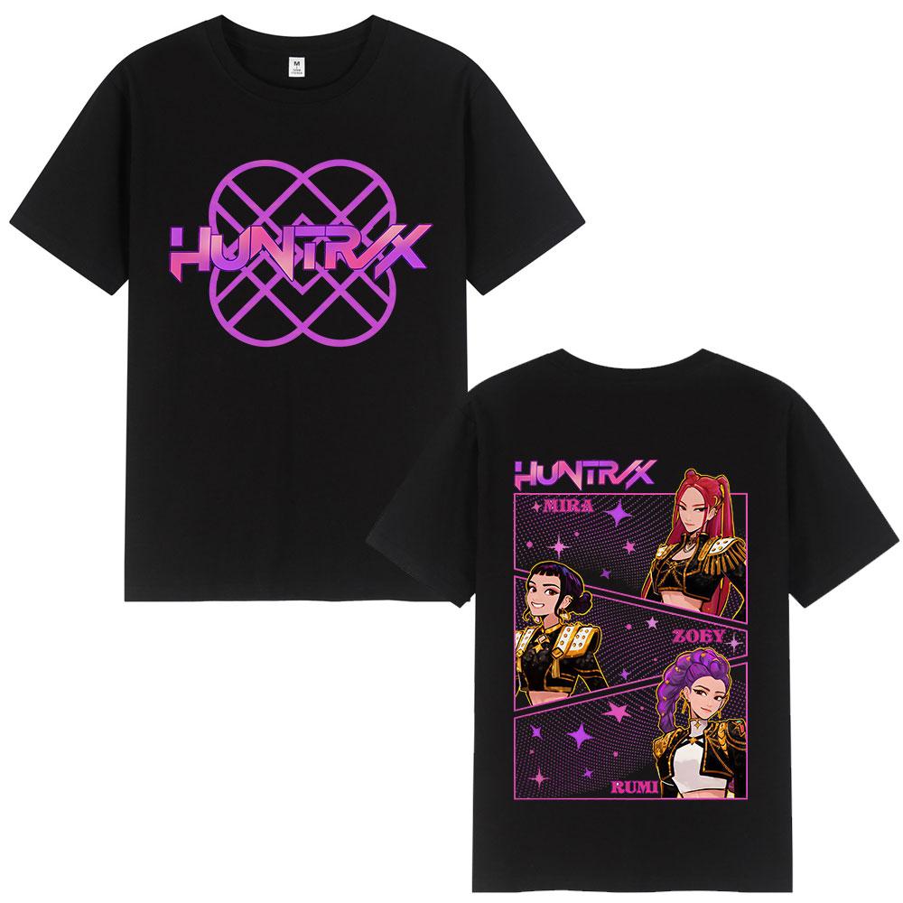 2025-26 Summer Hot-selling New Animation KPop Devil Hunter T-shirt, Rumi Mira Zoey Graphic T-shirt Oversized Casual T-shirt