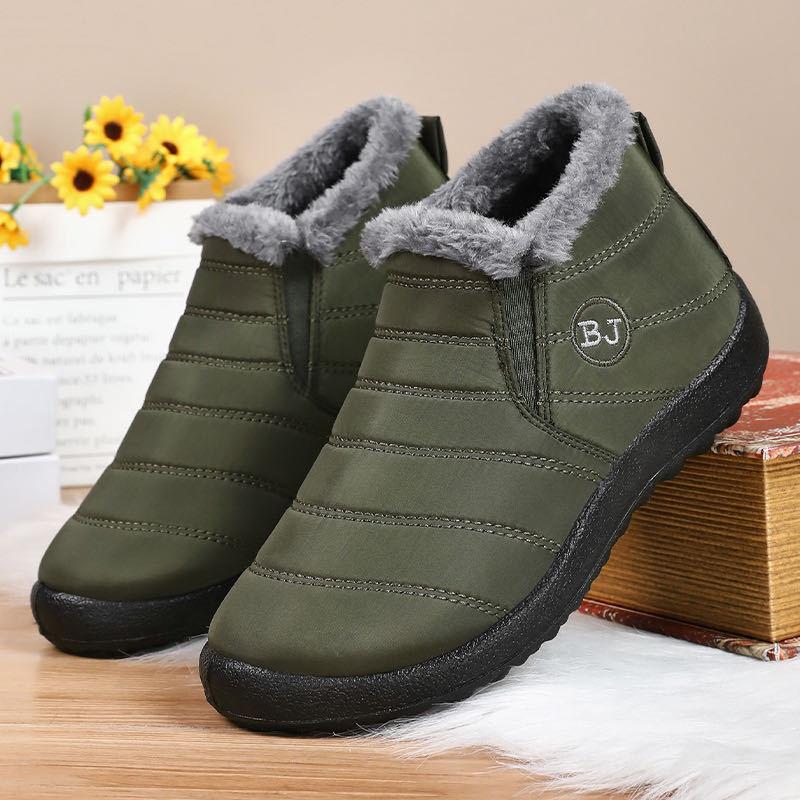 Cotton shoes women's 2025 new large size cotton boots piled thickened snow boots thermal casual shoes