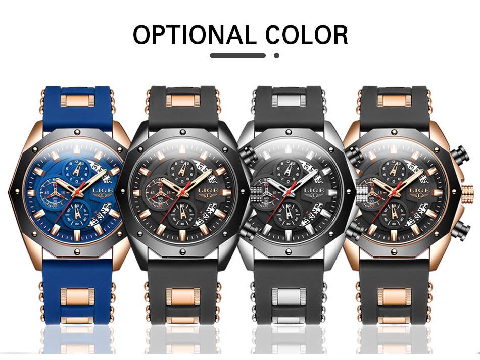 Men's Fashionable Multifunctional Luminous Waterproof Quartz Sports Watch