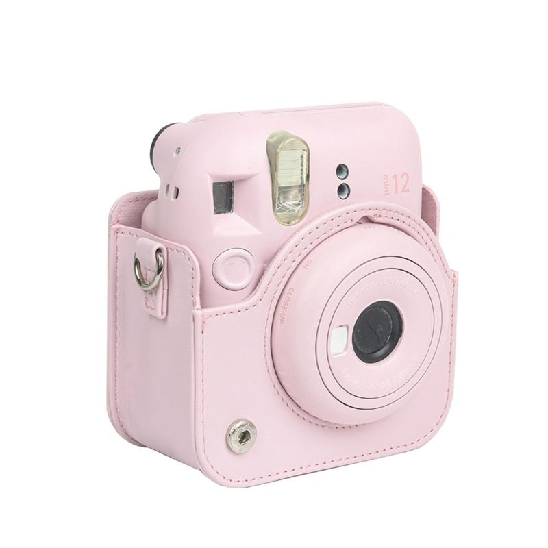 Camera Case PU Leather Soft Silicone Cover Bag for  Polaroid Film Camera Bag w/Shoulder Strap
