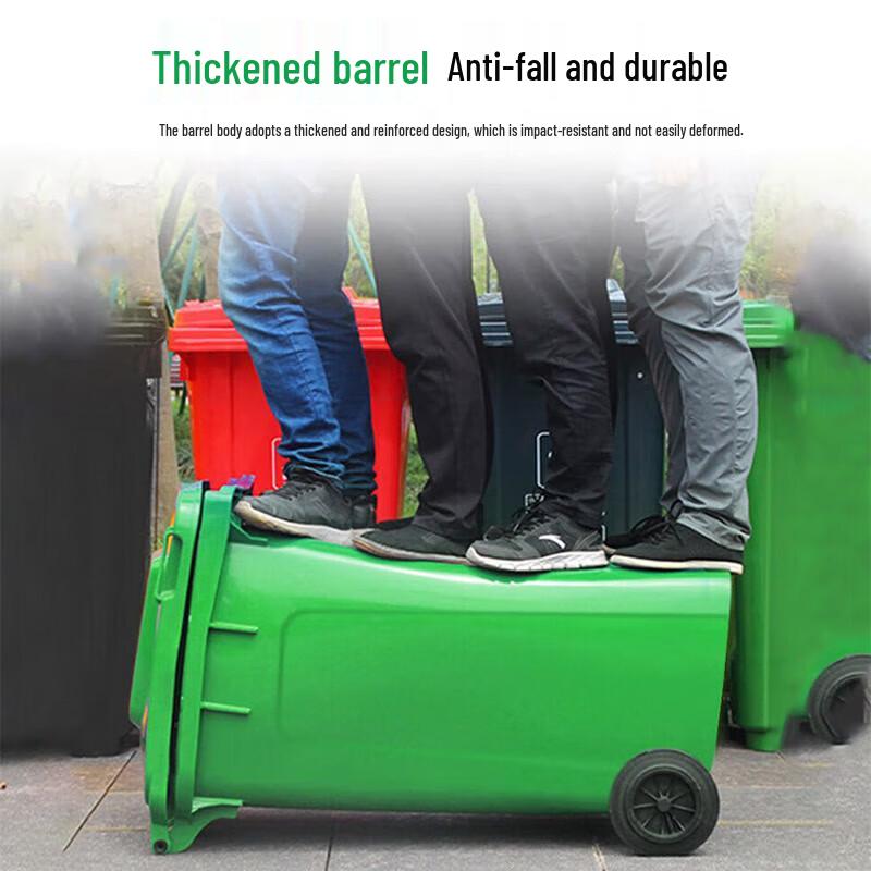 Gongyan Flip-Top Plastic Trash Can