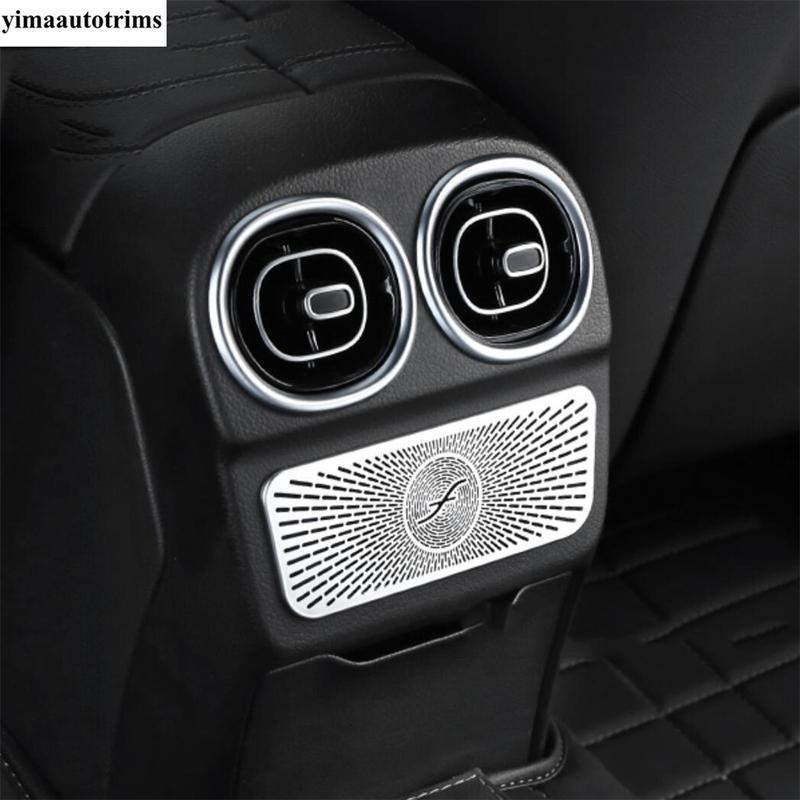 Rear Armrest Box AC Air Outlet Anti Kick Panel Cover Trim Stainless Accessories For Mercedes-Benz C Class W206 Sedan  - 2025