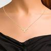 Simple Large Antlers Pendant Necklace, Inlaid With Zircon Fashion Jewelry Women, Christmas Classic Necklace