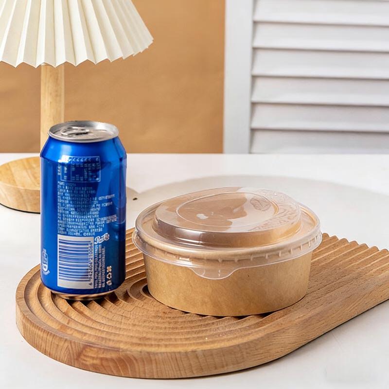 

MEIDI Disposable Kraft Paper Bowl with Lid