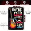 1PC I May Be Old But I Got To See All The Cool Bands Vintage Tin Sign, Retro Rock Music Metal Wall Art for Music Room