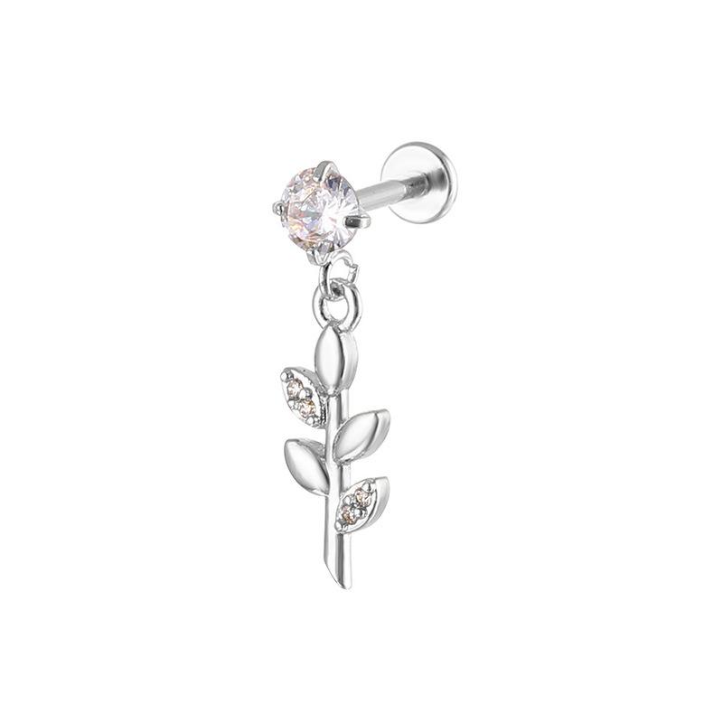 Internally Threaded Lip Stud Ear Cartilage Hoop Dangle Body Piercing Jewelry