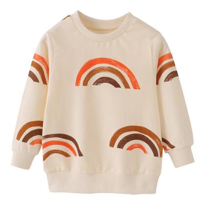 Kinder Cartoon Baumwolle Langarm Sweatshirt - Herbstkleidung für Jungen, Rundhalsausschnitt, Lässig.