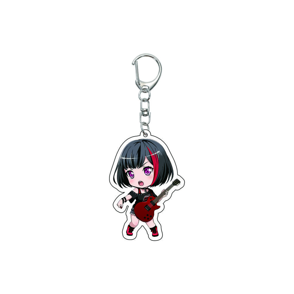 55MM Anime banG Dream Keychain Toyama Kasumi/Saya Yamabuki/Hanazono Tae Key Chain Acrylic Model Plate Christmas Gifts