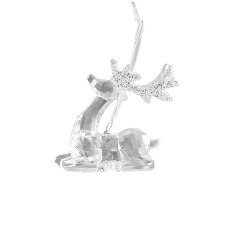 Festival Acrylic Hanging Decorations Snowflake Reindeers Angel Christmas Parties Decoration Set