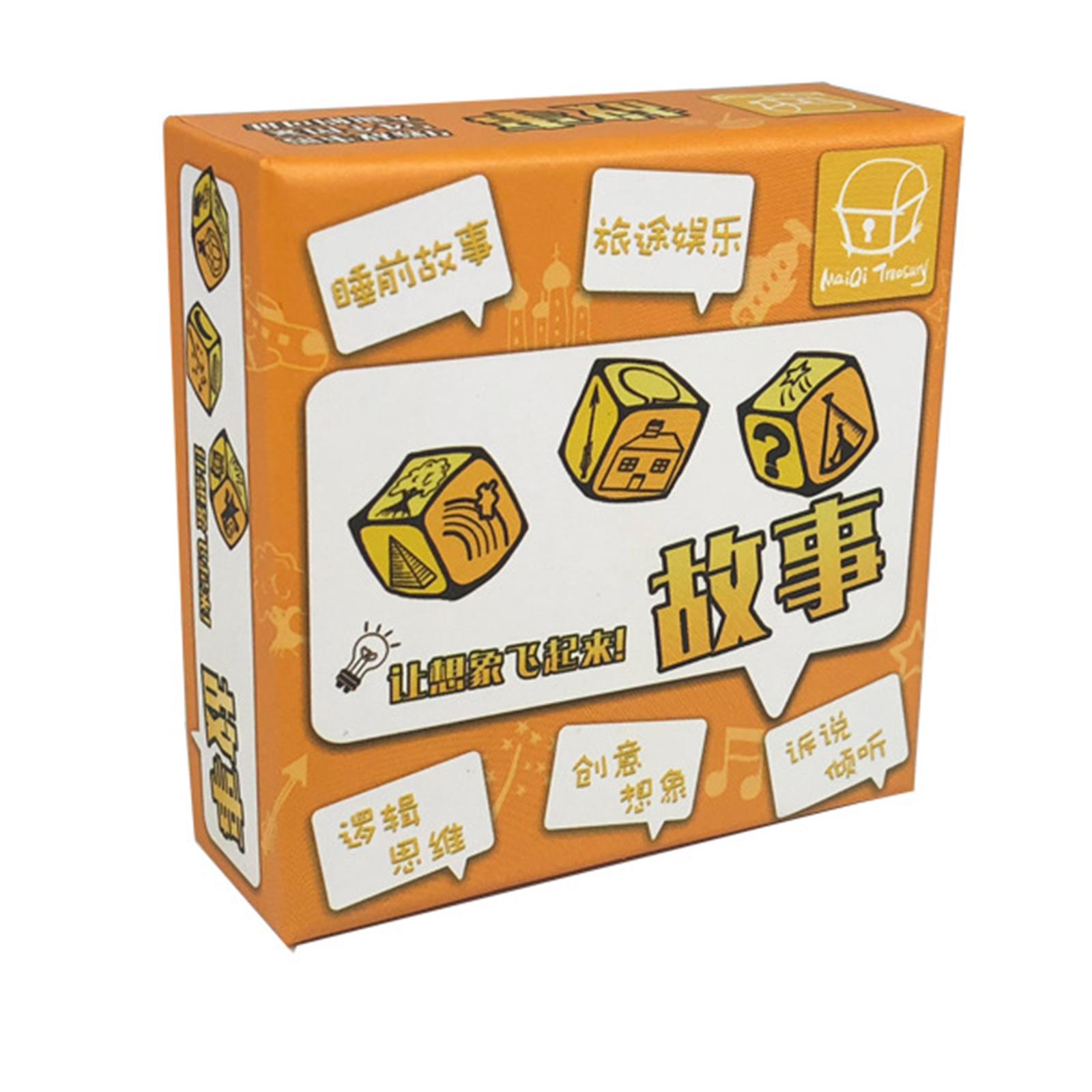 

Головоломка Кубики для игры Happy Trip Cube Story Dices Cube Set Happy Story Cubes Toy Multifunctional Dices Telling Game Dices
