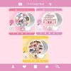 Cartoon Reflector Folding Fan Crayon Xiaoxin Portable Circular Fan Summer Cute Small Fan Portable Storage