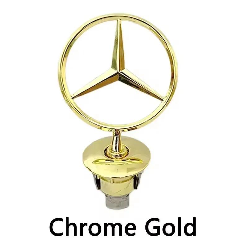 

1pcs 44mm 57mm 74mm Metal Front Hood Bonnet Head GLA GLB GLC GLE E200 E260 E300 Car Badge Emblem Accessories For Mercedes Benz