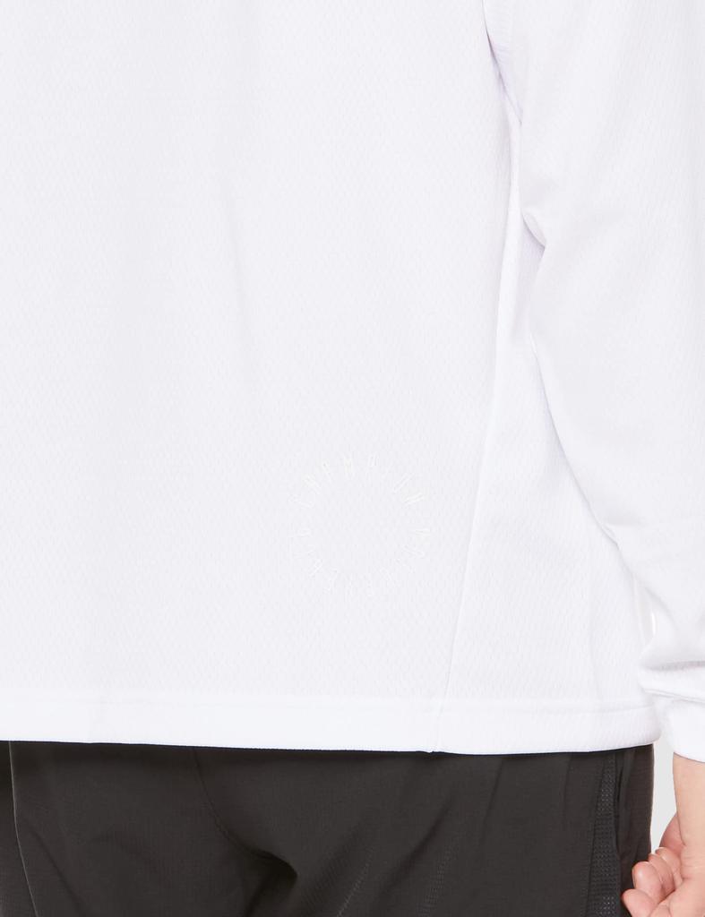 Champion Long Sleeve Crew Neck Warm Graphic Logo Print Size S Men's T-Shirt, White, (C3-WV408)