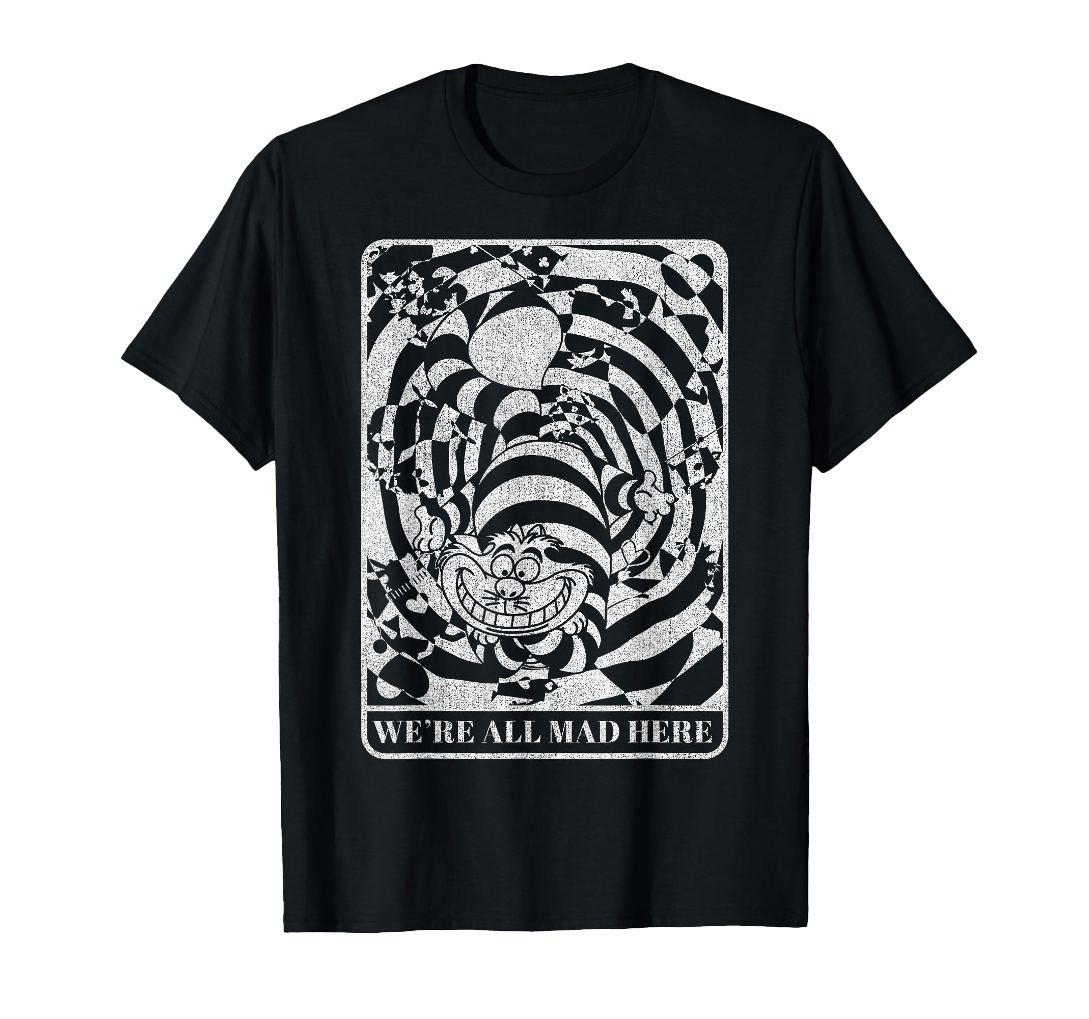 Disney Alice in Wonderland Cheshire Cat We re All Mad Here T-Shirt