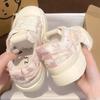 Cloud Huhu Damenschuhe 2025 Neu Dicksohlige Schuhe mit runder Spitze Design Canvas Freizeitschuhe