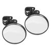 2pcs Bike Rear View Mirror 8cm Adjustable Wide Angle Round Scooter Rearview Mirror Universal for Wheelchair Bicycle