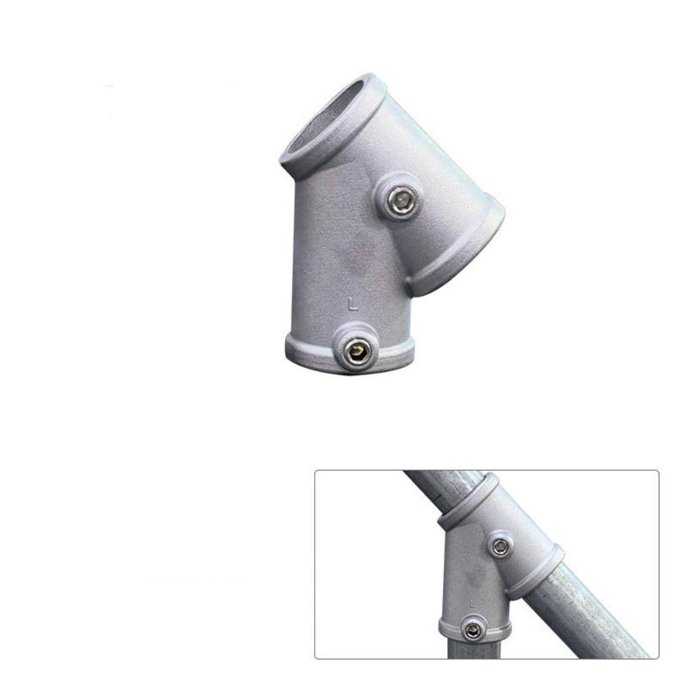 Fixed buckle Frame Fasteners Aluminum Alloy Steel Circular Pipe Connector  Steel Tube Shelf