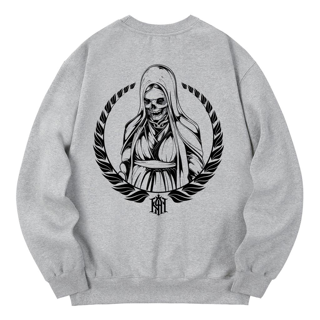 KAN6312 Kmg0059 Worship Fleece-Lined Sweatshirt - Gray