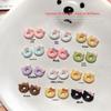 30Pcs Mix Cartoon Doughnut Shape Nail Art Decoration Nail Charm Manicure Decals Nail Salon Nail Accessories