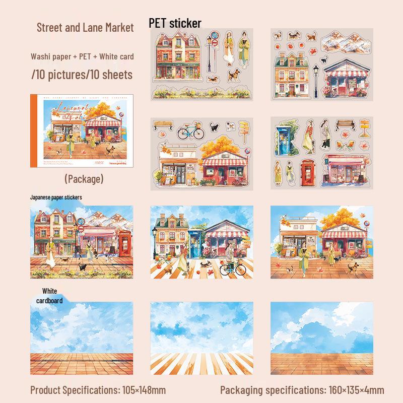 Beautiful Day Scenery Sticker Book: Holiday Journal Series