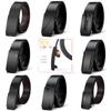 Men's Toothless Automatic Buckle Leather Belt for Men's Business Casual Versatile Simple Men's Middle Aged and Young Trousers