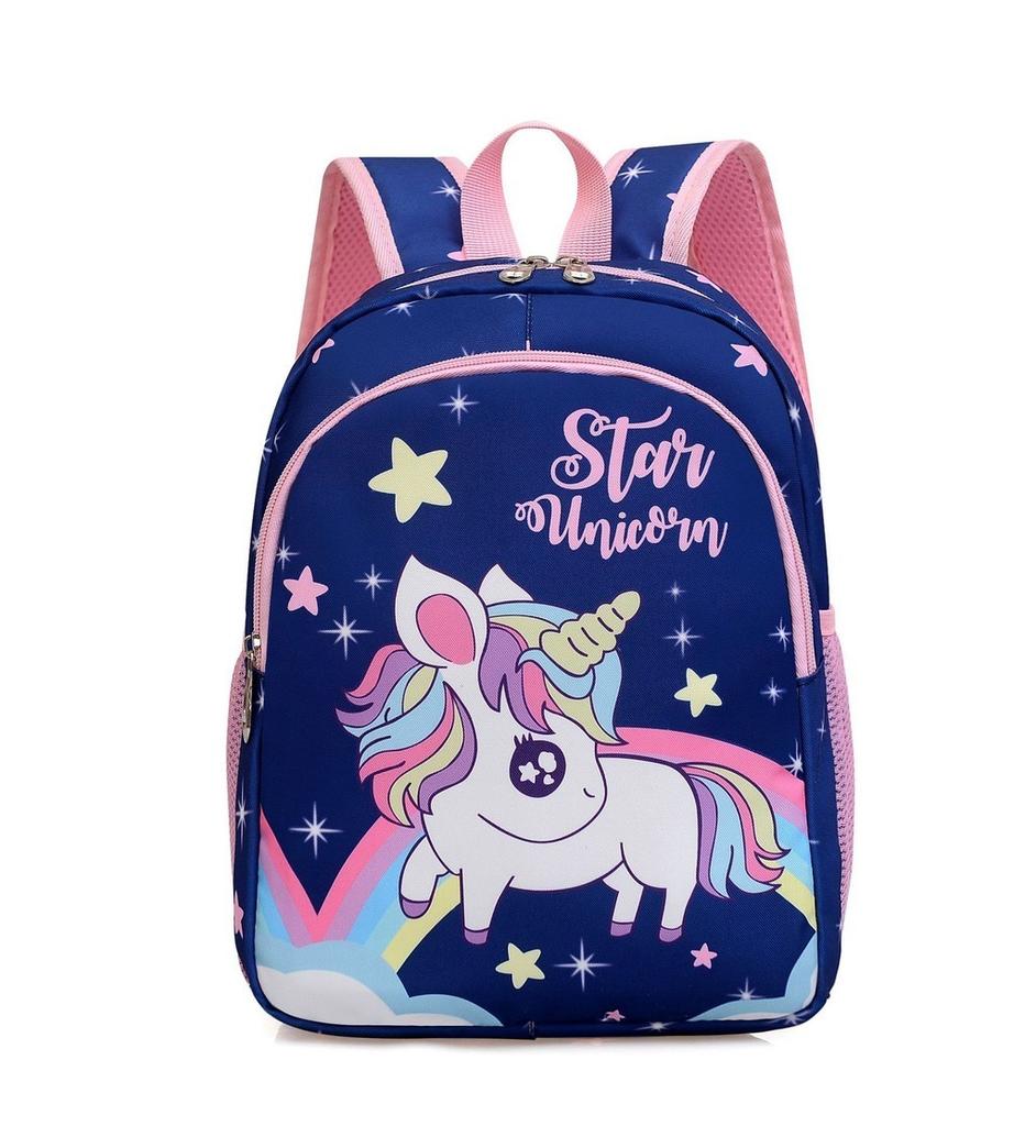 Cute Nylon School Bag For Boys And Girls With Fun Cartoon Prints