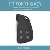 5 Buttons For GMC Yukon Gold Edge TPU Shell for Buick ENVISION S Plus Avenir for Chevrolet Tahoe Suburban Car Key Case Fob Cover