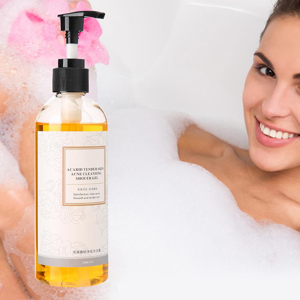 Exfoliate Shower Gel Anti Mite Amino Acid Moisturizing Body Wash Unisex Body Care 260ml