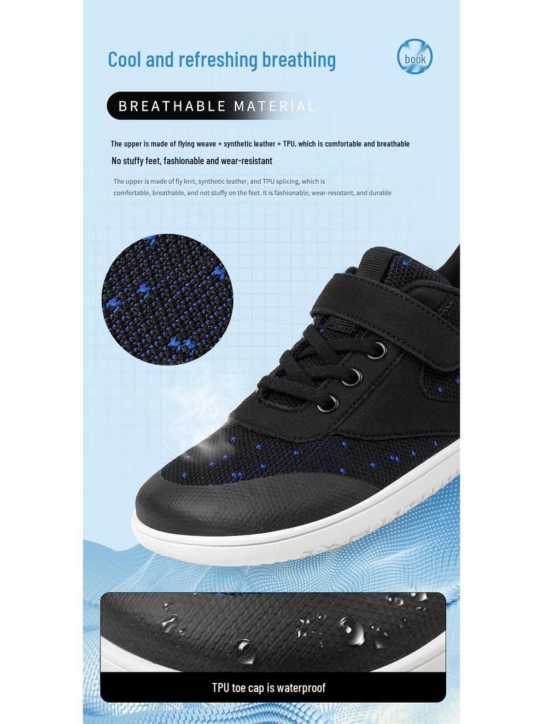 Children's Wide-Toe Barefoot Outdoor Casual Shoes - Zero Drop, Wide-Fit Sports Shoes