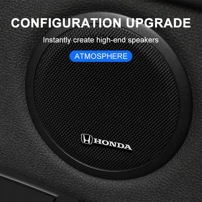 2/4Pcs 3D Aluminum Car Audio Speaker Decorate Badge Sticker For Honda CBR300RR CBR600RR CBR1000RR CBR500R CBR650F VFR800 1200 VTX1300   Accessories