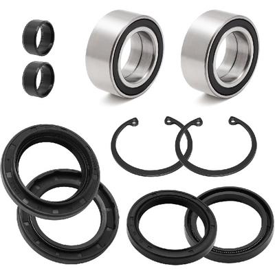 Front Wheel Bearings Seals For Honda FourTrax 300 Rancher 350 400 420 Only For 4X4, OEM# 91051-HC5-003 91209-HN2-003 91256-HC5-003