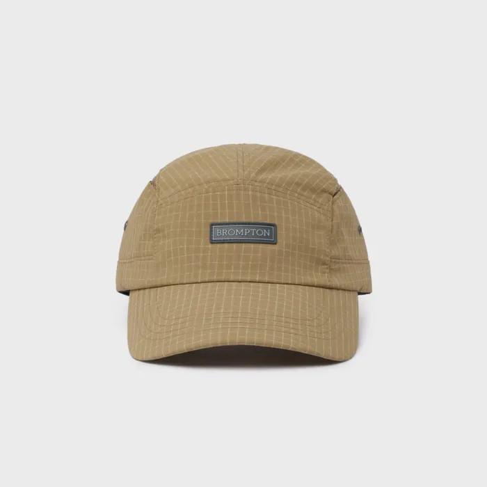 SLUB CHECK CAMP CAP - D/BEIGE (P255AHA103)