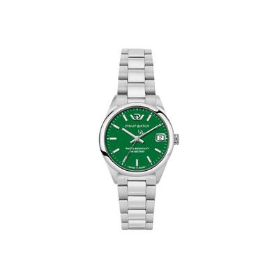 Reloj de Hombre Philip Watch Swiss Made Caribe Urban Acero Inoxidable Esfera Verde Cuarzo R8253597647 100M