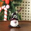 Miniature Figurines for Micro Landscapes Handmade Glass Christmas Mini Figurines, Cute Gnome Penguin Statues, Small Decorative Accents Moss Terrariums