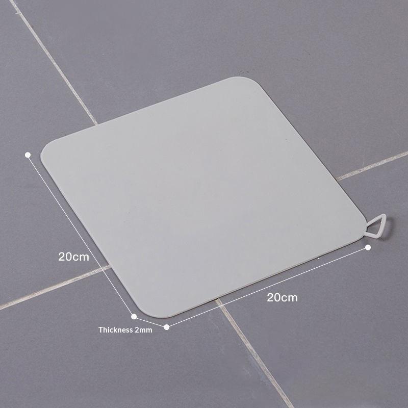 Anti-blocking Silicone Floor Drain Cover For Bathroom Anti-hair Cockroach-proof Floor Drain Pad Sewer Pipe Deodorant Mat