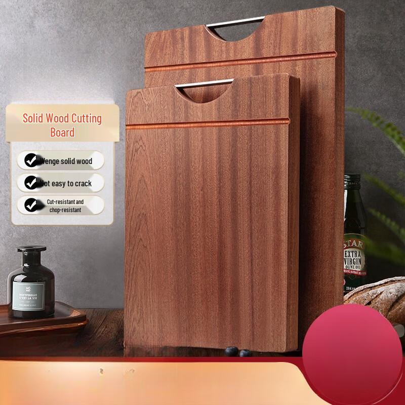 Olesen Thickened Ulan Wood Cutting Board with Aluminum Handle