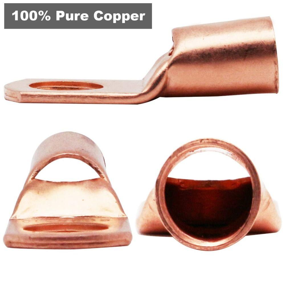 100PCS Wire Lug Crimping Tool Ring Terminal Connectors Battery Cable Ends Wiring Connectors  Marine