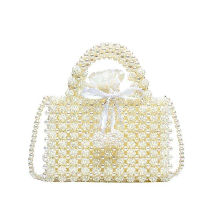 Ielgy Exquisite Beaded Woven Fashion Handbag All-Match High-Quality Trendy Cross-Body F
