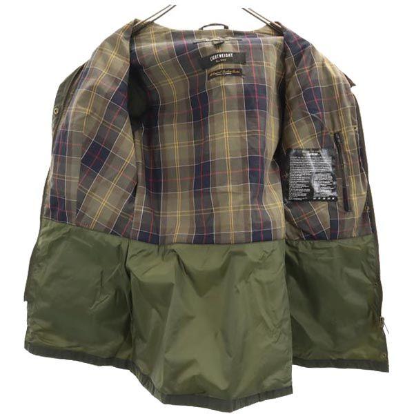 Barbour Lightweight 4oz WAX Waxed Jacket USA 4 Green System Work Women Used