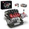 Mould King 10227 Technisches Auto Motor Spielzeug Der Motorisierte V8 Motor+Getriebe Baustein Ziegel Set Kinder Weihnachtsgeschenk
